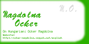 magdolna ocker business card
